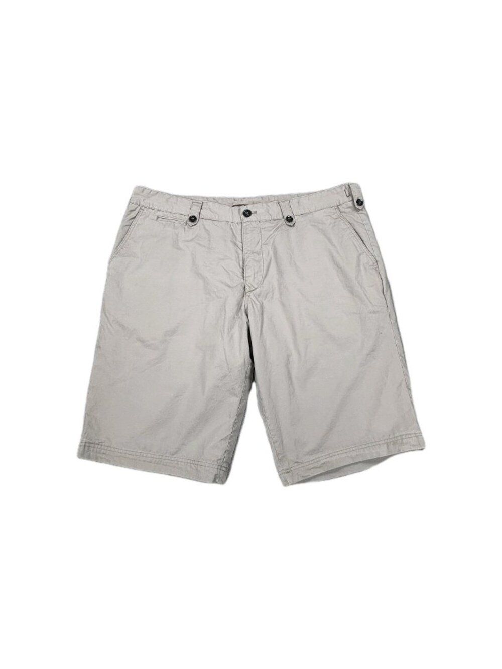 Burberry Brit Chino Shorts Mens 46 Tan Cotton Mid Rise Performance Slash Pockets